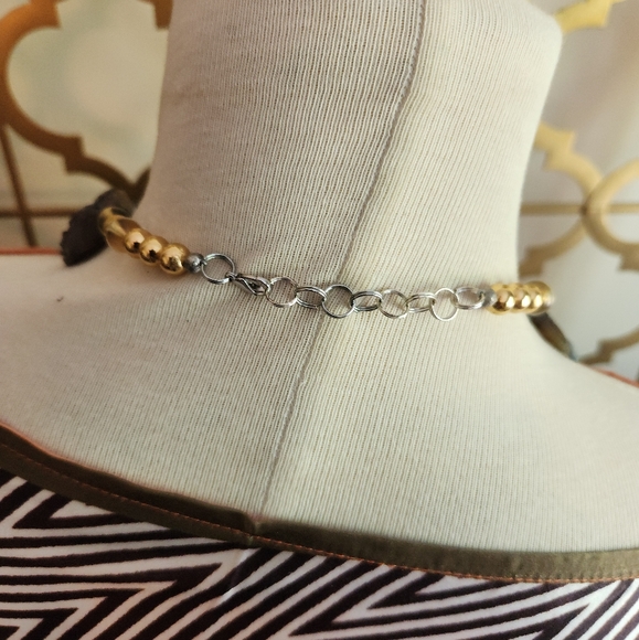 Reversable Handcrafted Agate and Onyx Statement necklace -Only 1 Made! - Picture 12 of 16